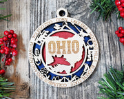 LASERCUT STATE ORNAMENT - OHIO