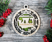 LASERCUT STATE ORNAMENT - WASHINGTON