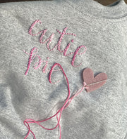 PINK GLITTER HEART MAGNETIC NEEDLE MINDER