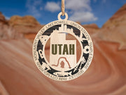 LASERCUT STATE ORNAMENT - UTAH